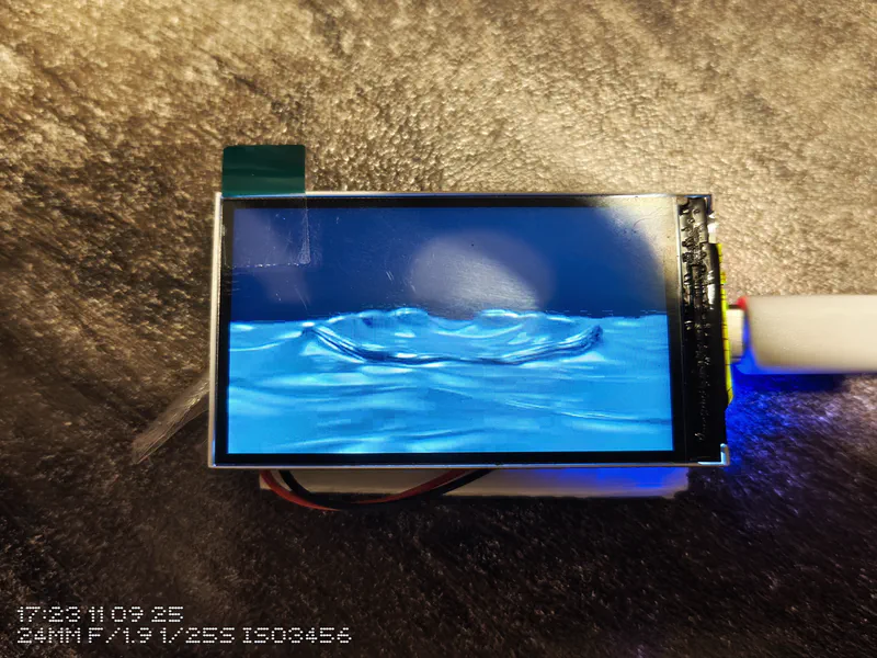 Video Badge using ESP32-S3 background